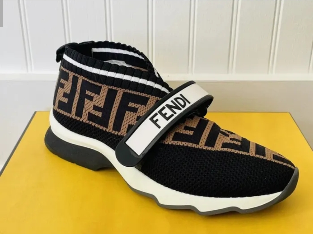 Fendi Mesh Zucca Logo Sneakers