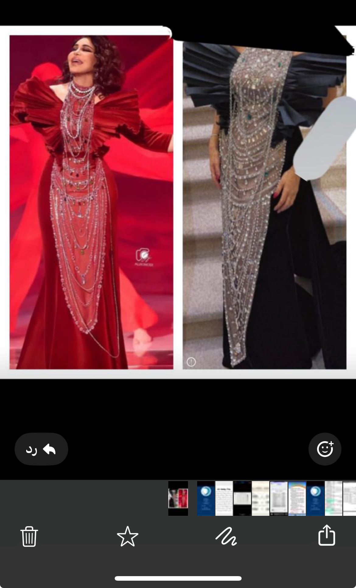 فستان شبيه لفستان احلام