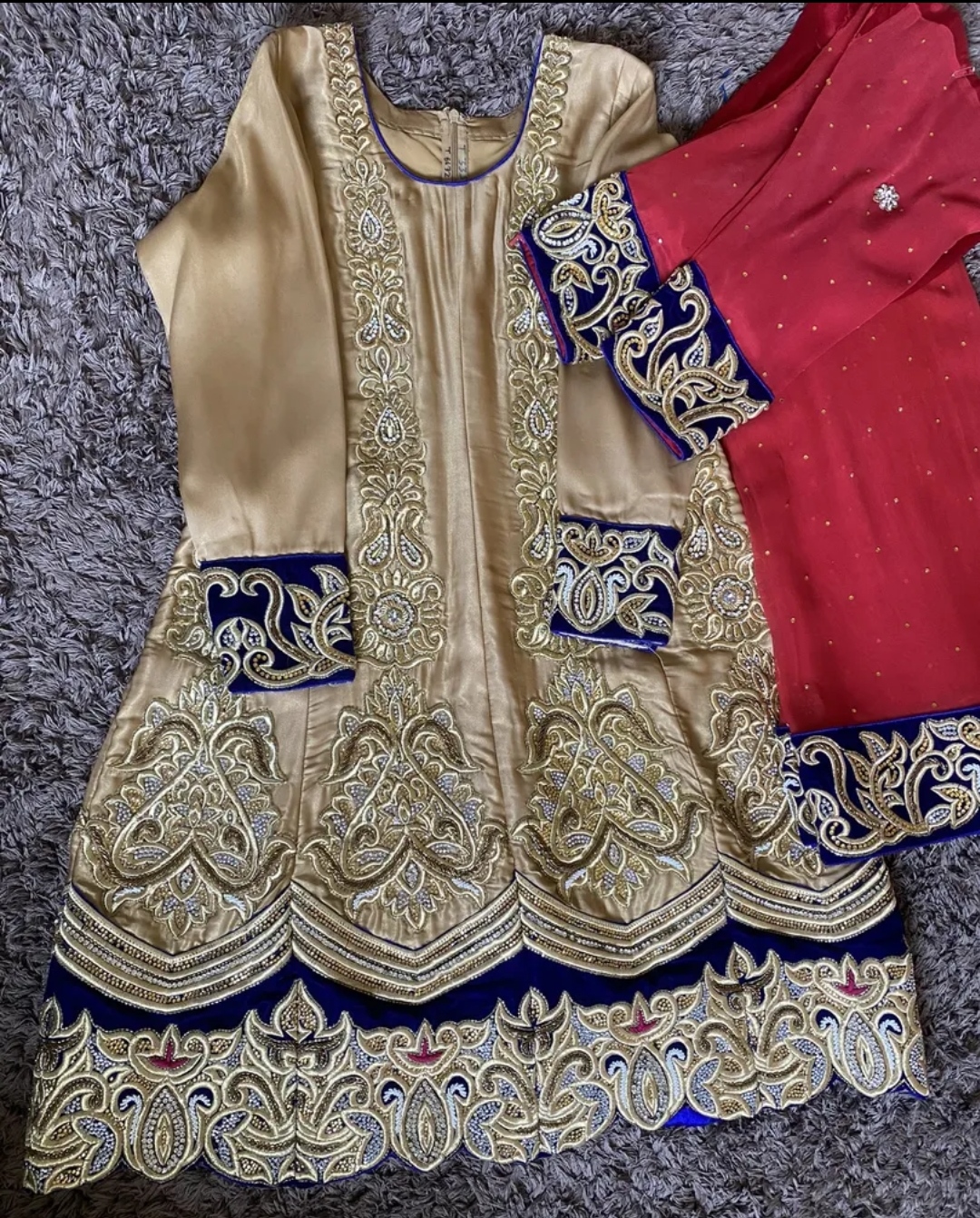 عماني مطور مطرز بالكرستال مناسب