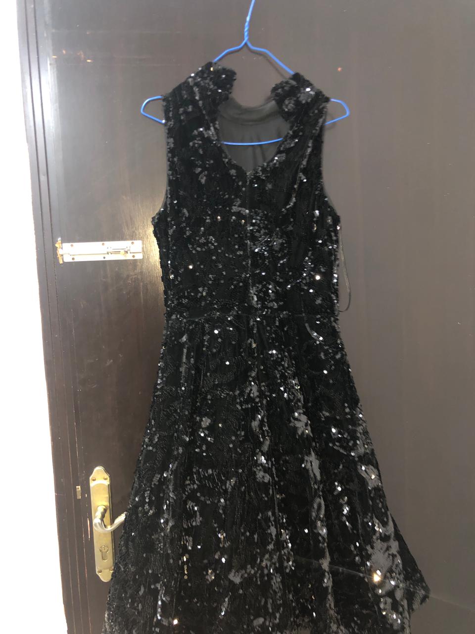 فستان سهره اسود قصير