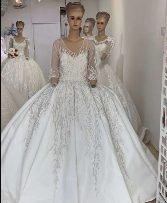 فستان أعراس استخدام مره واحده