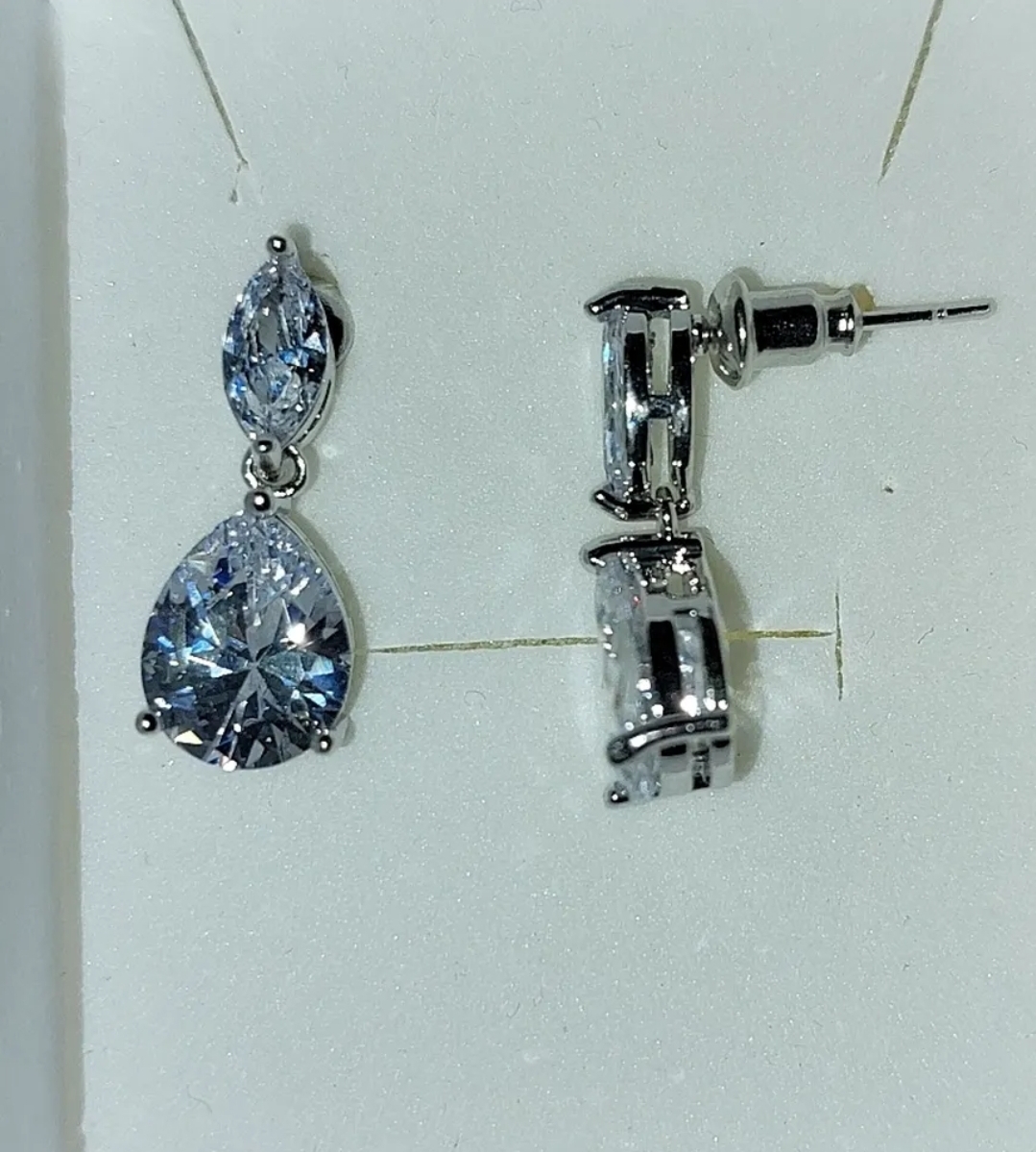 Zircon and Silver earrings New