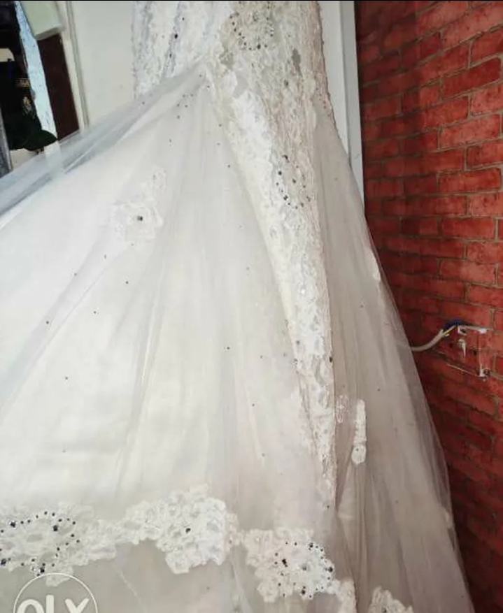 فستان عرس للبيع قياس يلبس
